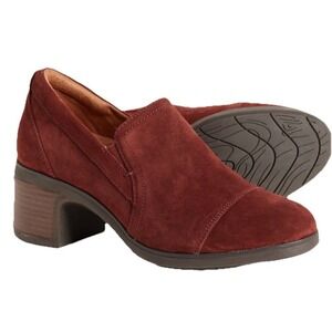 Jambu Women's Vaughn  Pumps Suede Brandy Water Resistant Size 9.5‎ New